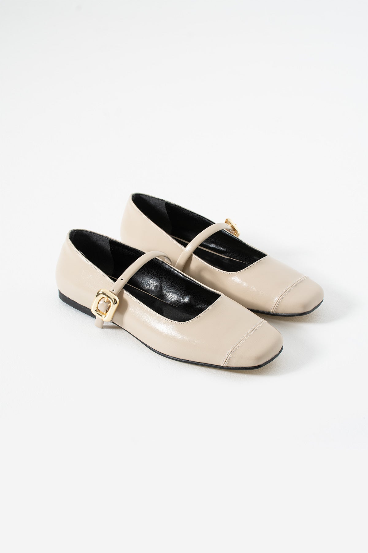 Buckled Mary Jane Ballerina Shoes Flat Sole Comfort