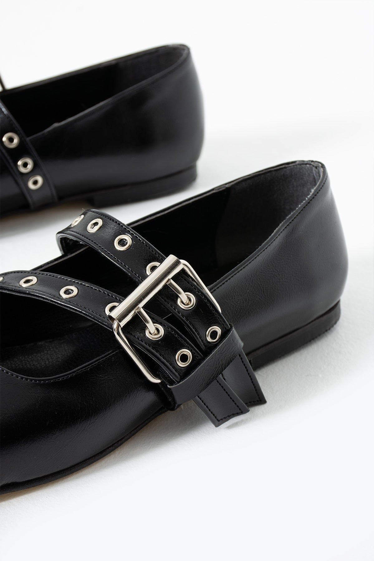 Double Buckled Punk Rock Mary Jane Flat Shoes