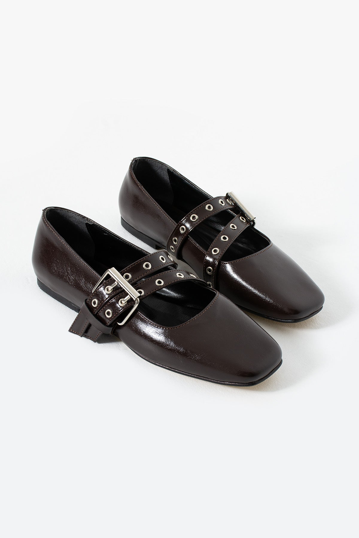 Double Buckled Punk Rock Mary Jane Flat Shoes