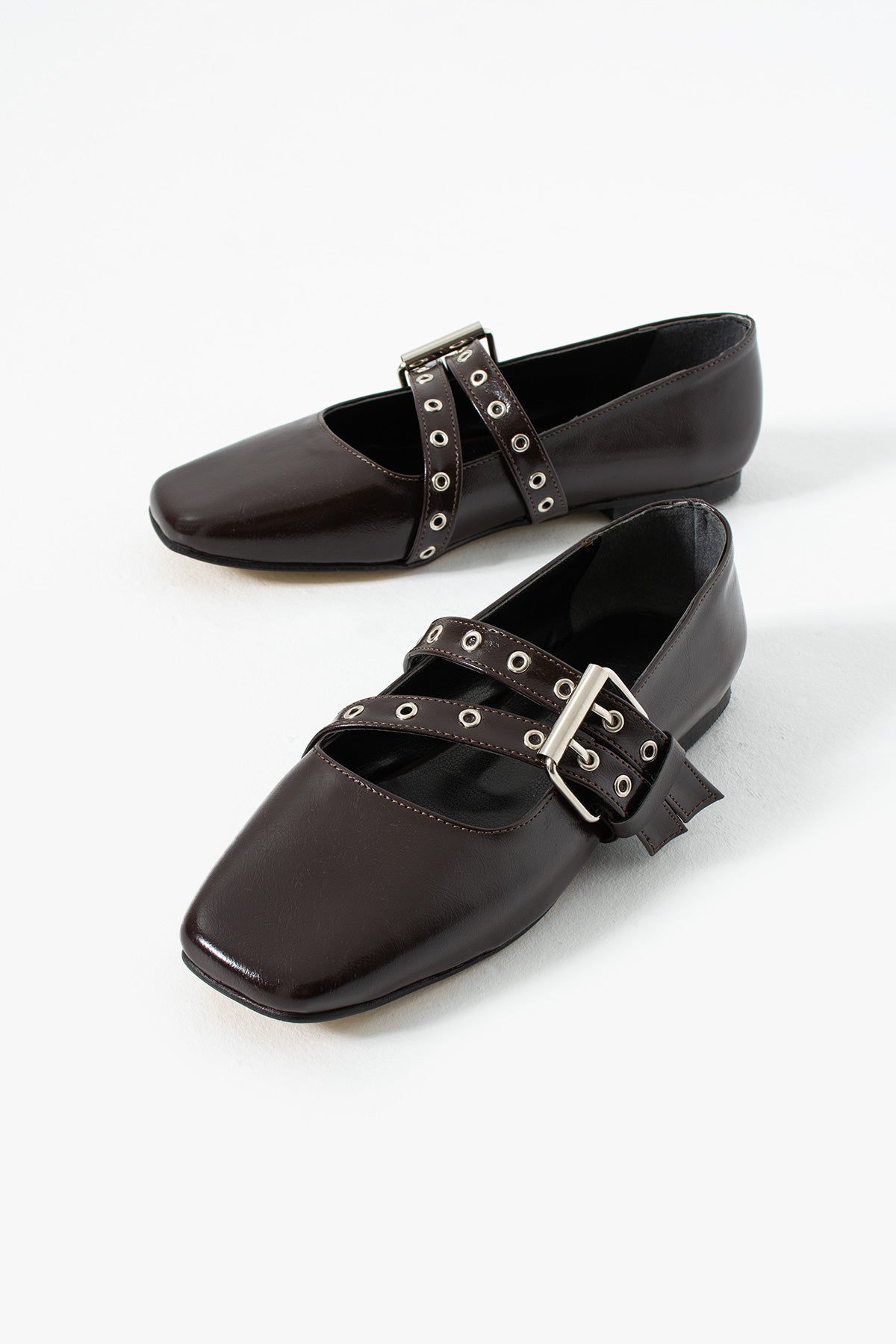 Double Buckled Punk Rock Mary Jane Flat Shoes