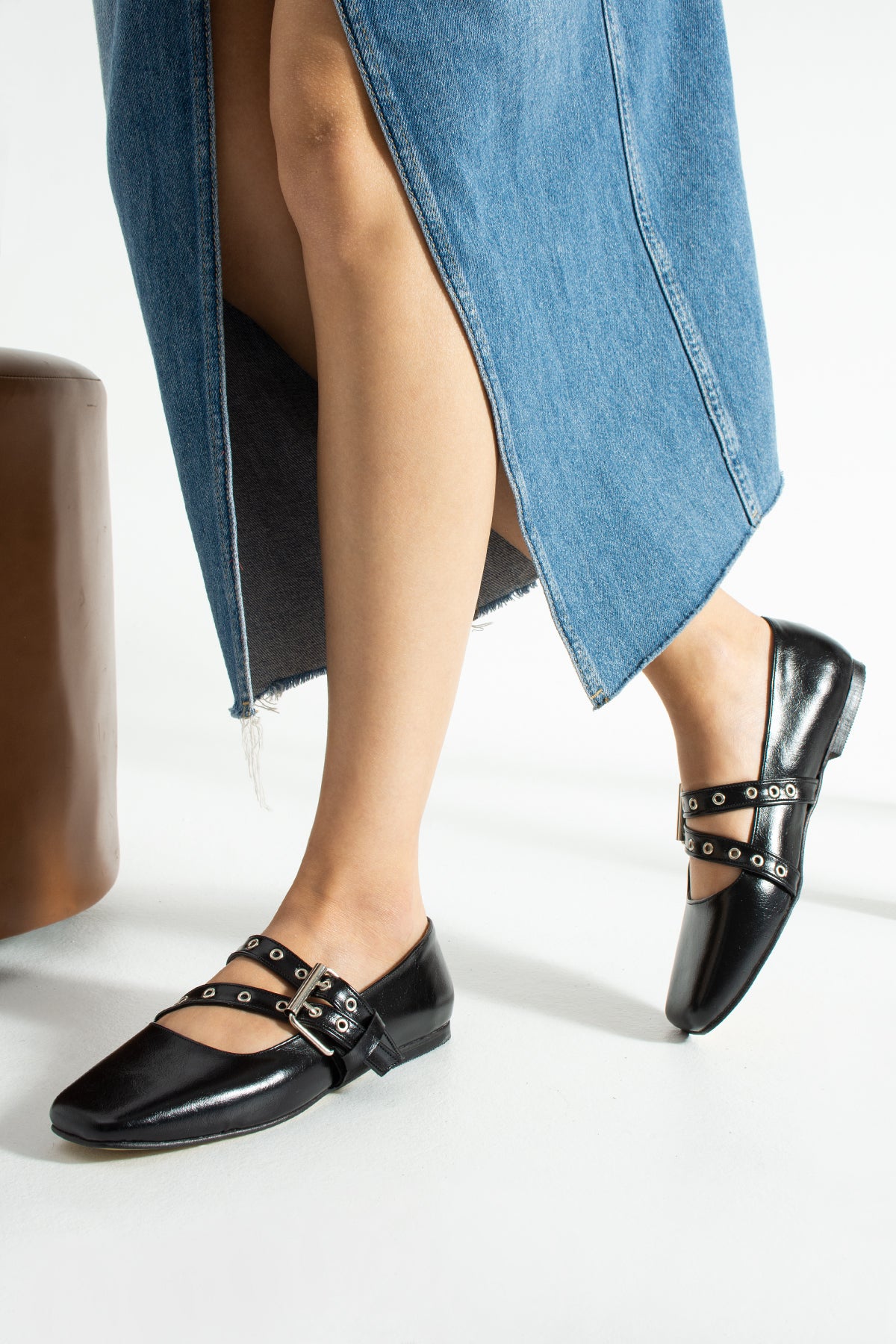 Double Buckled Punk Rock Mary Jane Flat Shoes