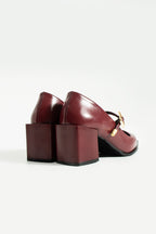 Buckled Block Heel Mary Jane Shoes 6 cm
