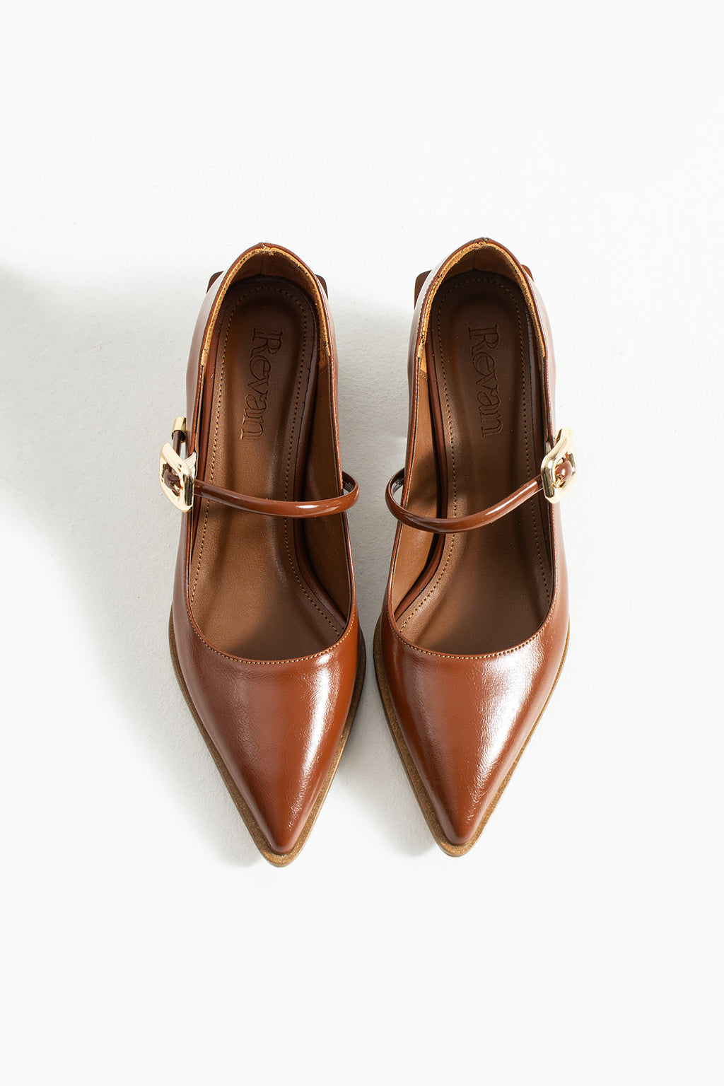 Buckled Block Heel Mary Jane Shoes 6 cm