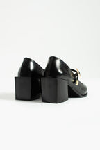 Buckled Block Heel Mary Jane Shoes 6 cm