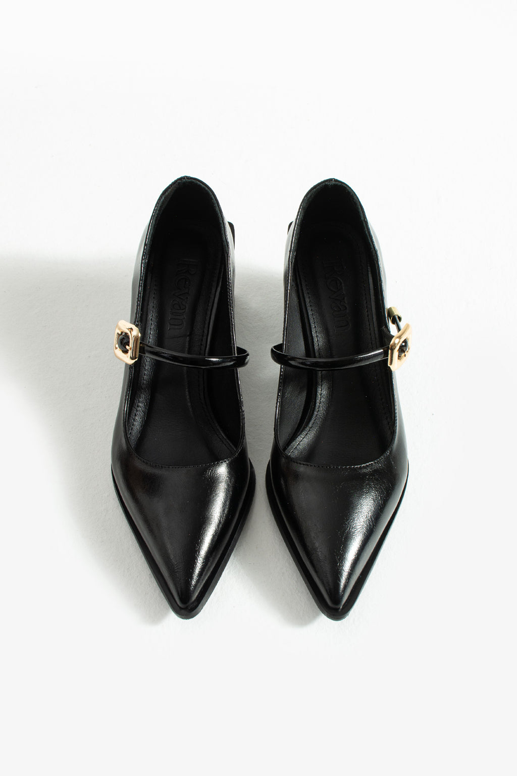 Buckled Block Heel Mary Jane Shoes 6 cm