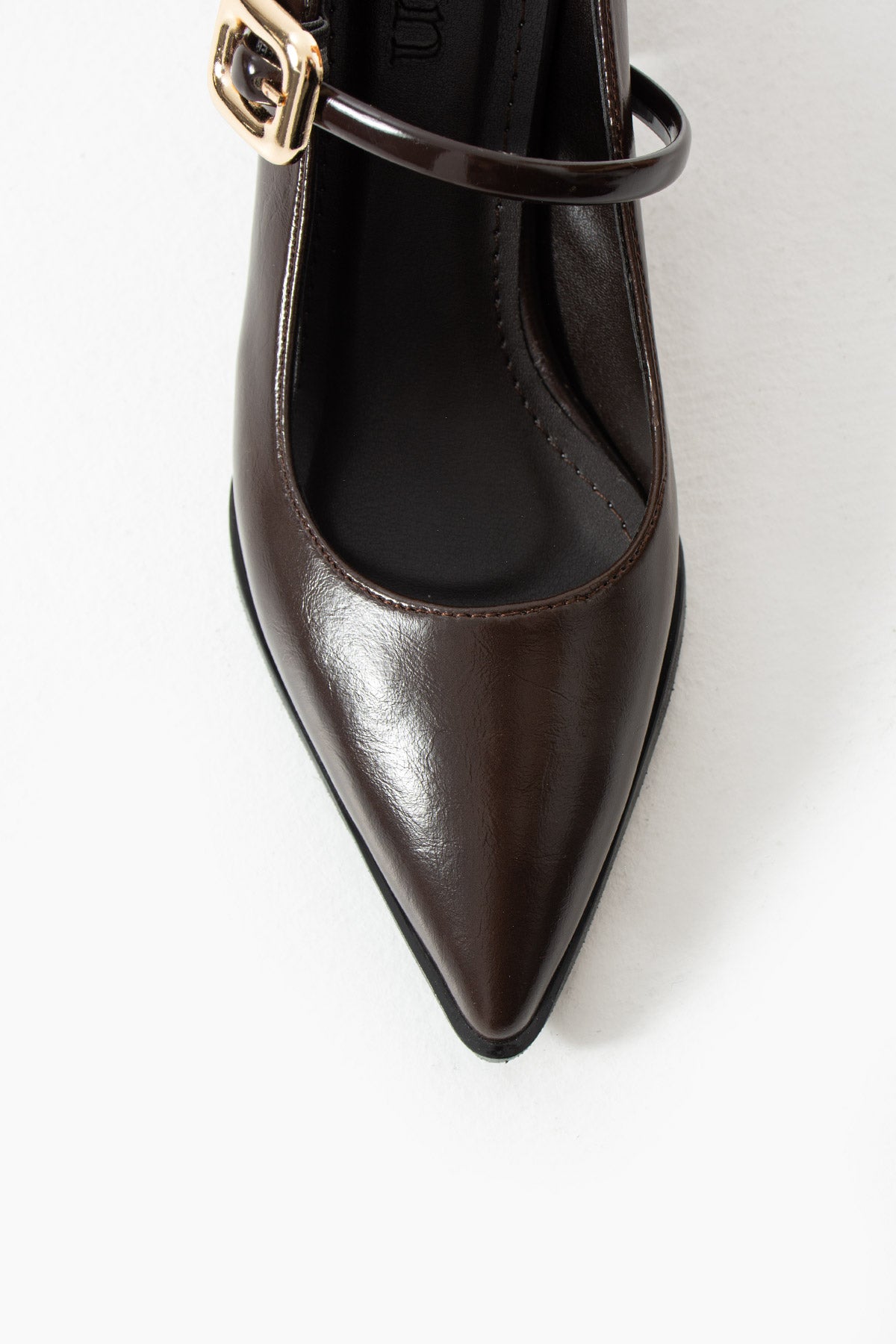 Tokalı Blok Topuklu Mary Jane Ayakkabı 6 cm