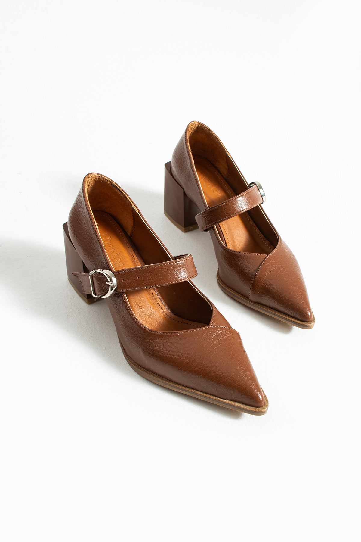 Sivri Burun Topuklu Ayakkabı 6cm - Mary Jane Tarzı