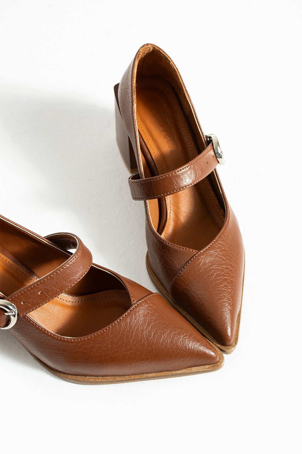 Sivri Burun Topuklu Ayakkabı 6cm - Mary Jane Tarzı