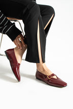 Aveiro Kare Burun Mary Jane Tokalı Babet