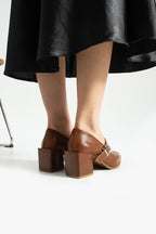 Sivri Burun Topuklu Ayakkabı 6cm - Mary Jane Tarzı