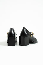 Tokalı Blok Topuklu Mary Jane Ayakkabı 6 cm